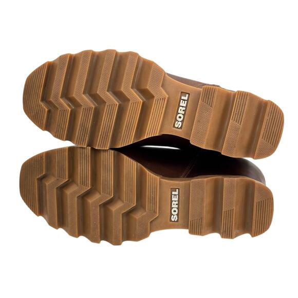 Sorel Joan Of Arctic Waterproof Wedge III Boot SZ 7 Womens Brown Leather Lug Zip - Picture 8 of 11